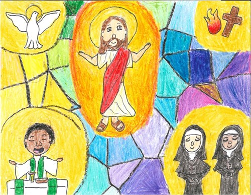 Jesus Calls Us by 5th grader Grace Delehanty of St. Anthony School